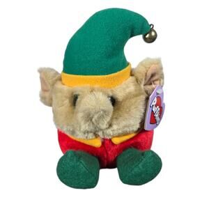 Vintage Puffkins Elvin Elf Plush Swibco Limited Edition 1999 Christmas 6" Tags